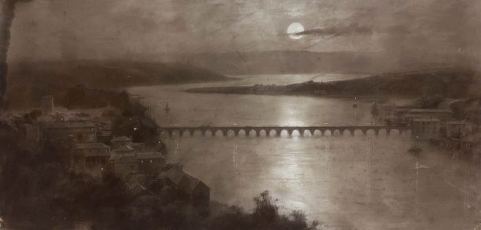 Elmer Keene - Late 19th Century Charcoal Drawing, Bideford