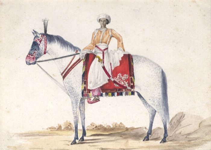 19th Century Watercolour - Imperial Indian Cavalryman
