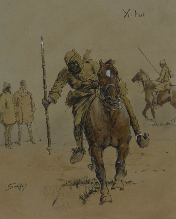 Snaffles - Mid 20th Century Digital Print, Indian Cavalry B.E.F.