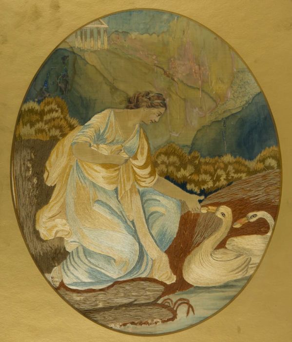 19th Century Embroidery - Leda