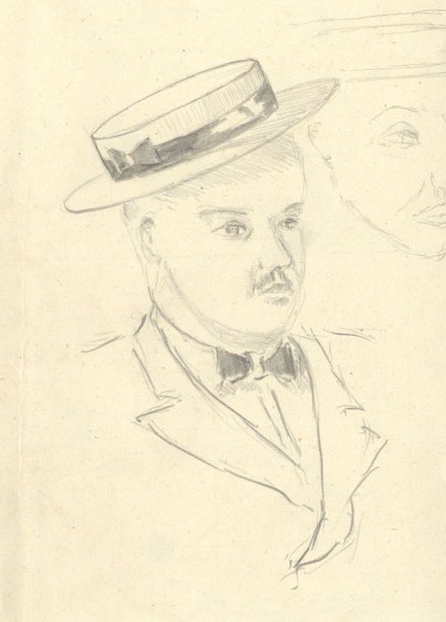 Kenneth G. Meehan - Mid 20th Century Graphite Drawing, Portrait of a Man
