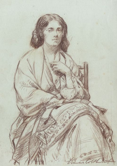 Francis Edward Colthurst - Early 20th Century Sanguine, Study of Young ...