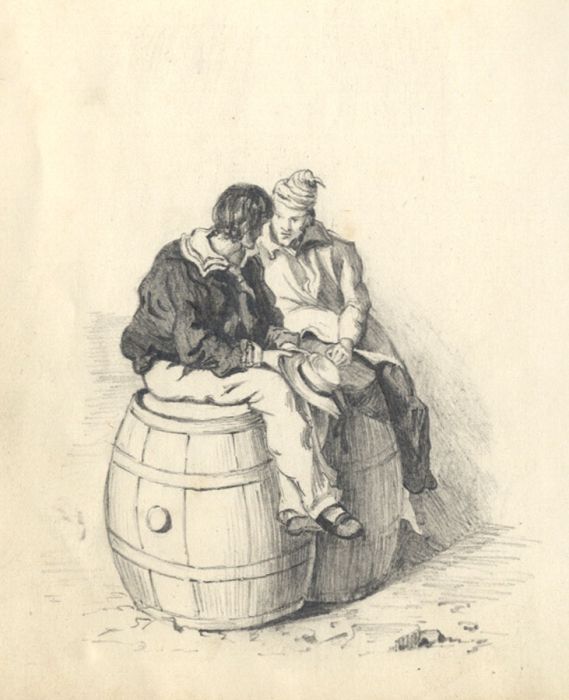 Continental 19th Century Graphite Drawing