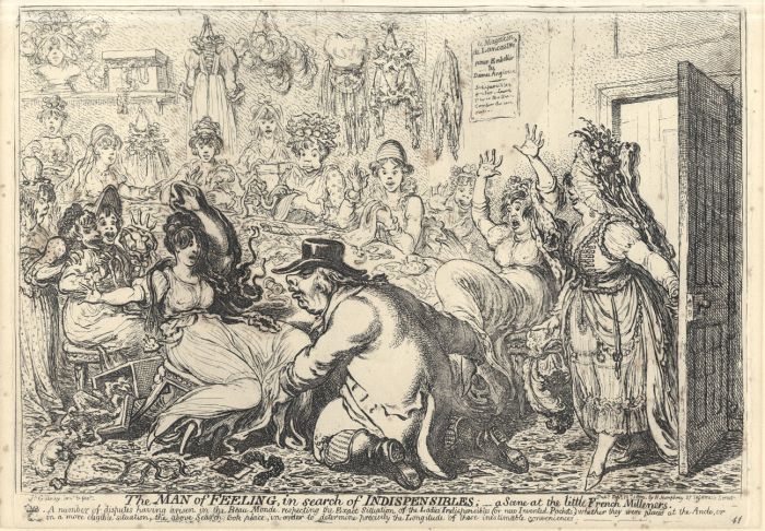 James Gillray - 19th Century Etching, The Man of Feeling