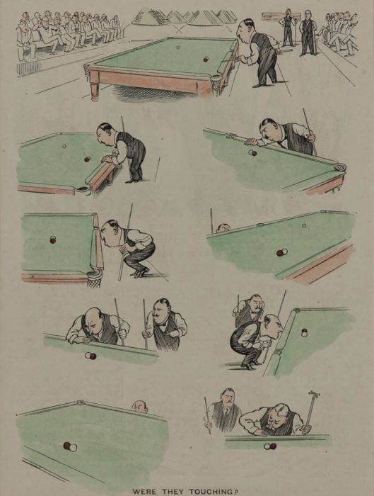 H. M. Bateman - 1925 Lithograph, Were They Touching?