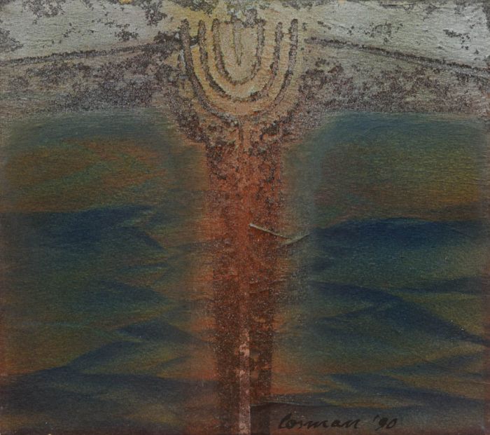 Cosman - 1990 Mixed Media, Abstract Composition