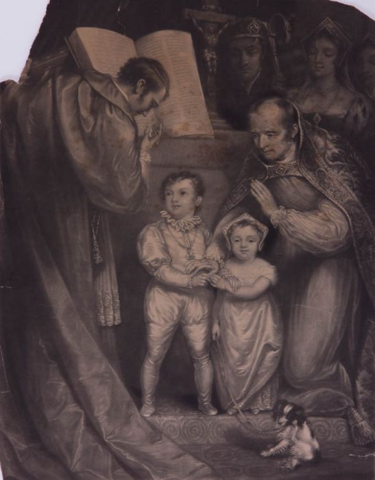 W. Say after J. Northcote - 1826 Mezzotint, The Marriage of Richard Duke of York