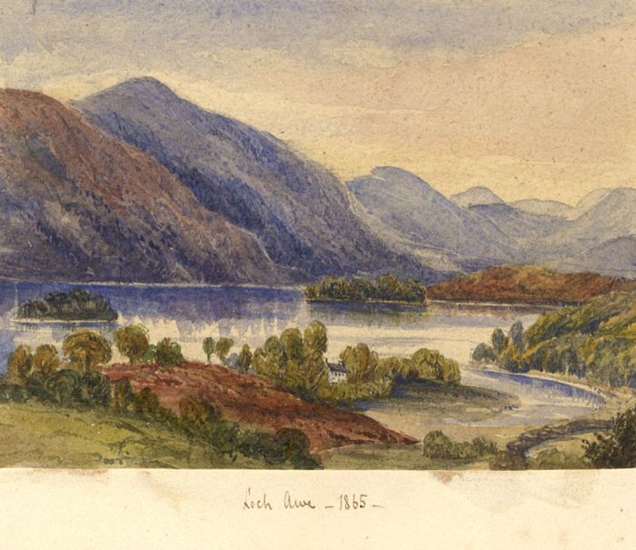 O. L. - 1865 Watercolour, Loch Awe