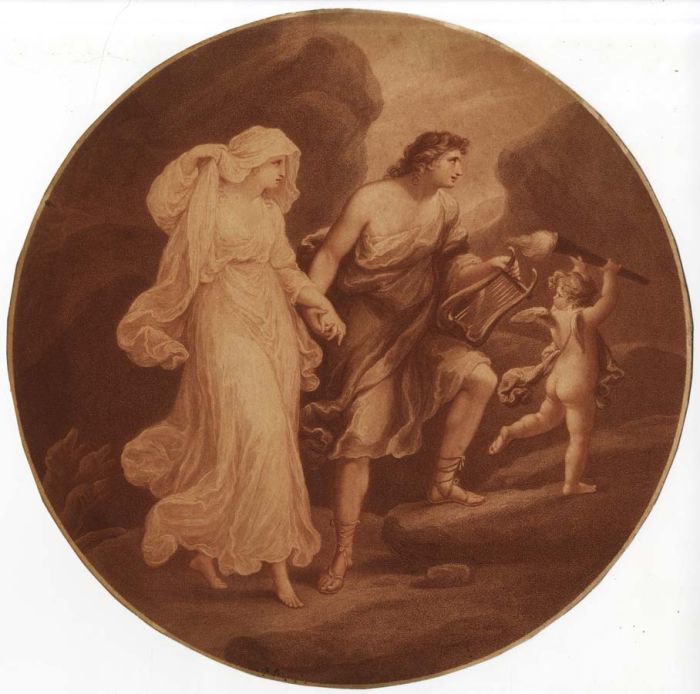 Sanguine 19th Century Aquatint - Style of Francesco Bartolozzi