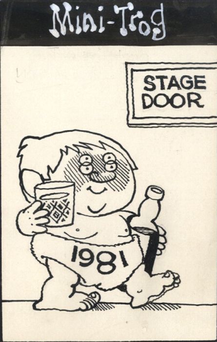 Wally Fawkes (Trog) - 1981 Pen and Ink Drawing and Photograph, Satirical Cartoon