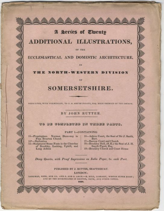 1829 Lithographs - Ecclesiastical and Domestic Architecture, in Somersetshire