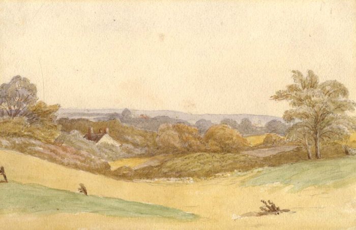 19th Century Watercolour - Gresham Parsonage
