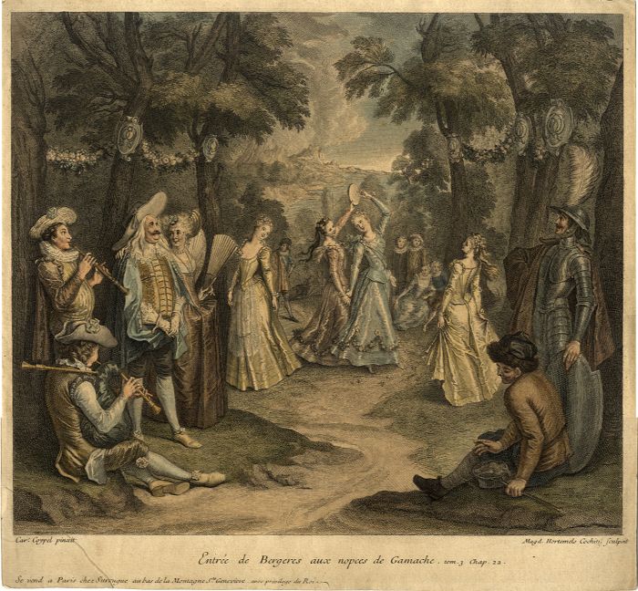 Louise-Magdeleine Horthemels after C.A. Coypel - 18th Century Engraving