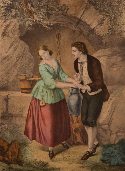 Pair of German Hand-Coloured 19th Century Lithographs
