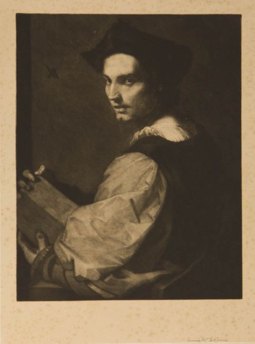 Kenneth Holmes after Andrea del Sarto - Mid 20th Century Mezzotint