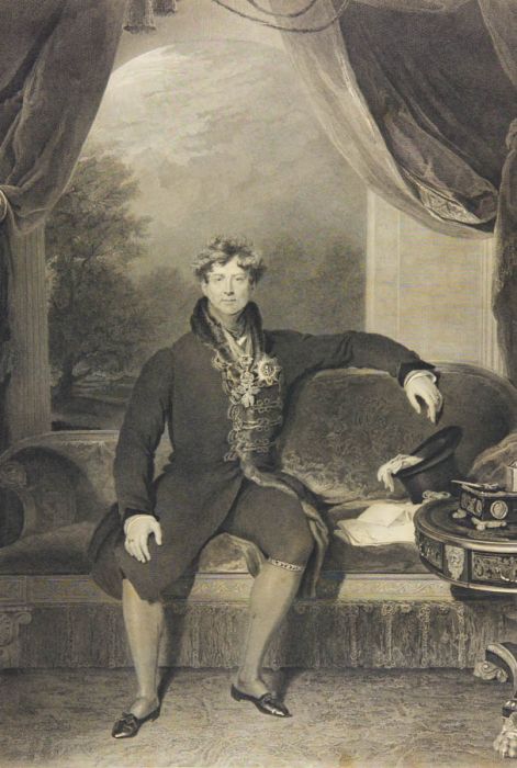 William Finden after Sir Thomas Lawrence -1829 Engraving, King George the Fourth