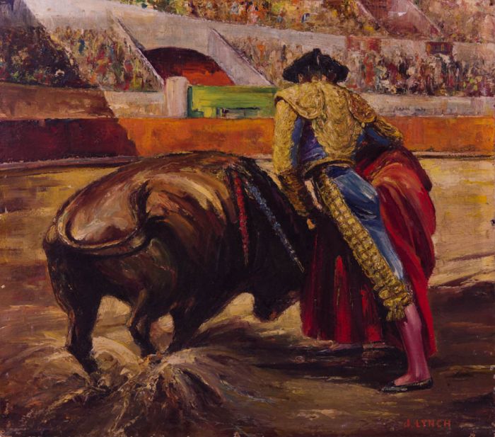 Joseph Henry Lynch - Mid 20th Century Oil, Bullfighter