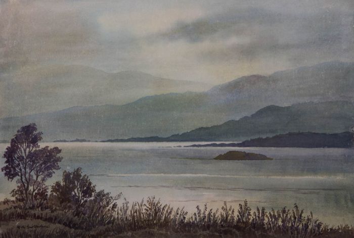 Keith Burtonshaw - 1998 Watercolour, Rydal Water