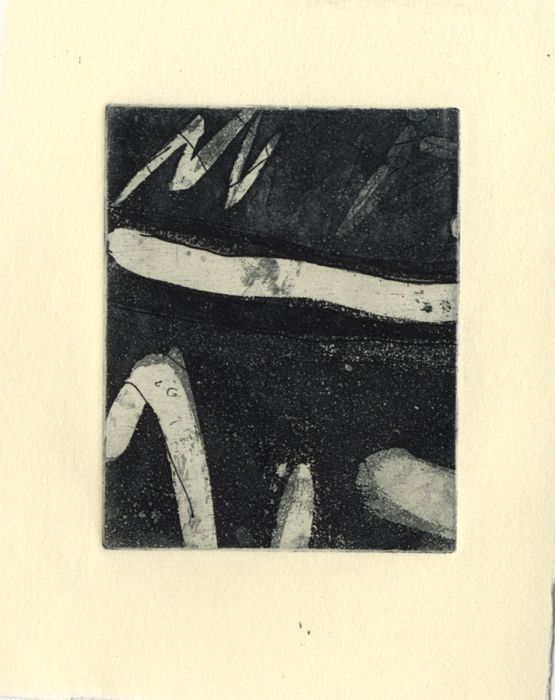Peter Fitzsimons - Contemporary Aquatint, Abstract Composition