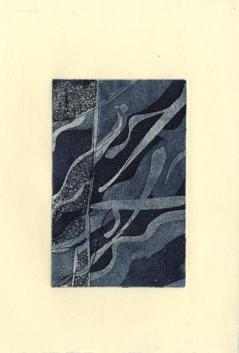 Peter Fitzsimons - Contemporary Aquatint, Abstract Composition