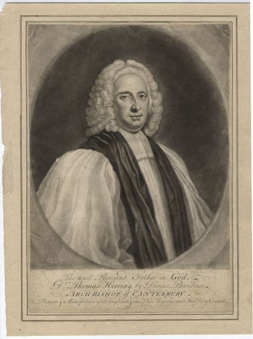 George White - 18th Century Mezzotint, Dr. Thomas Herring