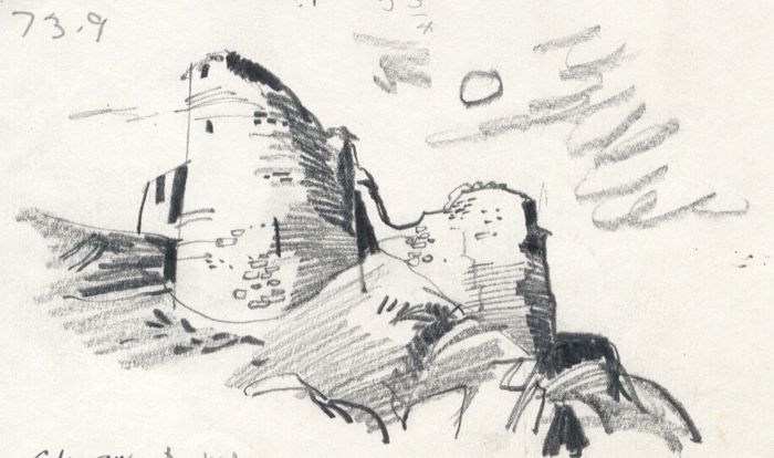 Paul Sharp - 1964 Graphite Drawing, Cilgerran