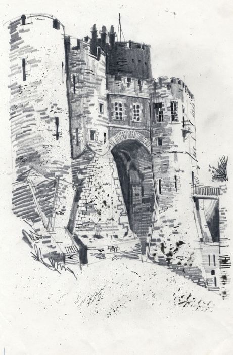 Paul Sharp - 1964 Graphite Drawing, Dover, Kent