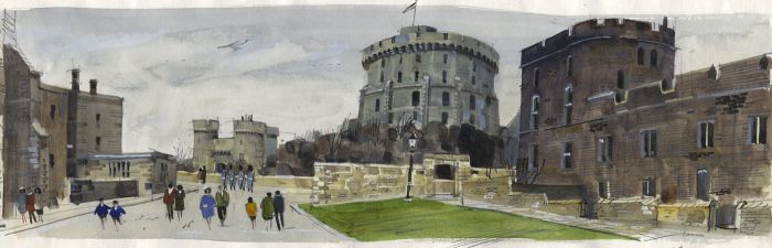 Paul Sharp - 1964 Watercolour, Windsor, Berkshire