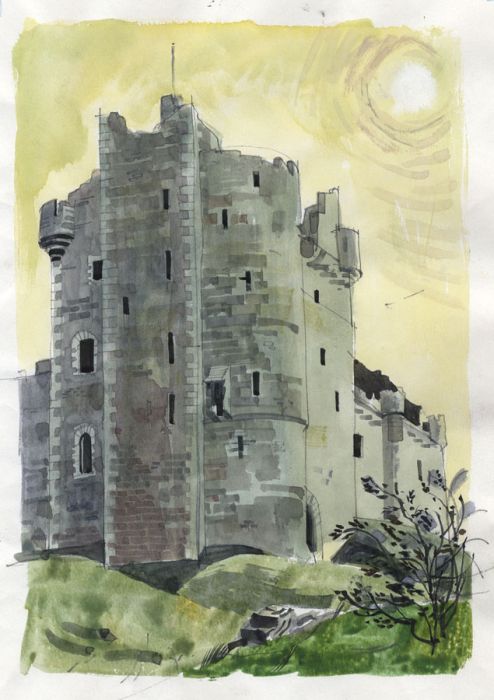 Paul Sharp - 1964 Watercolour, Doune, Perthshire