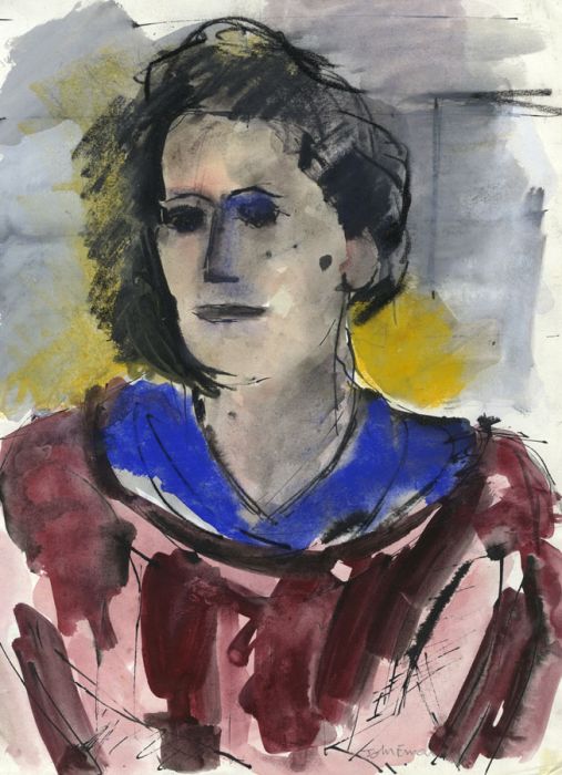 John Emanuel - Contemporary Mixed Media, Portrait of a Woman