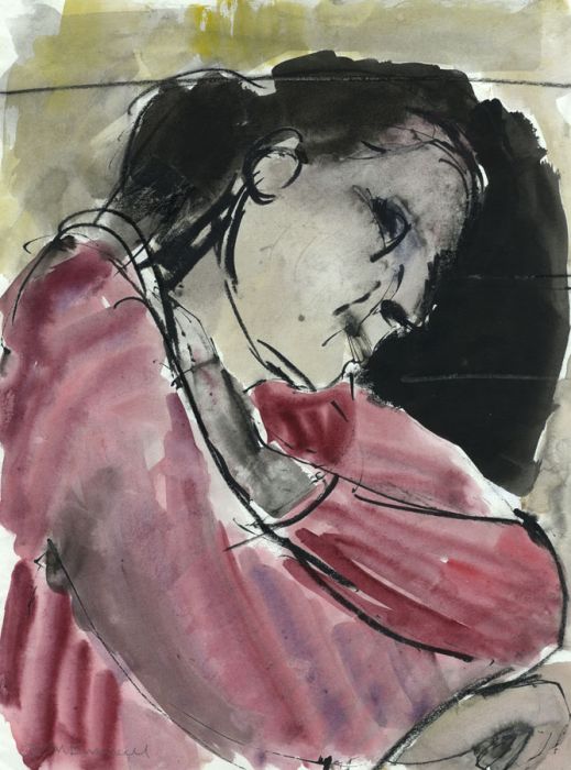 John Emanuel - Contemporary Mixed Media, Portrait of a Woman