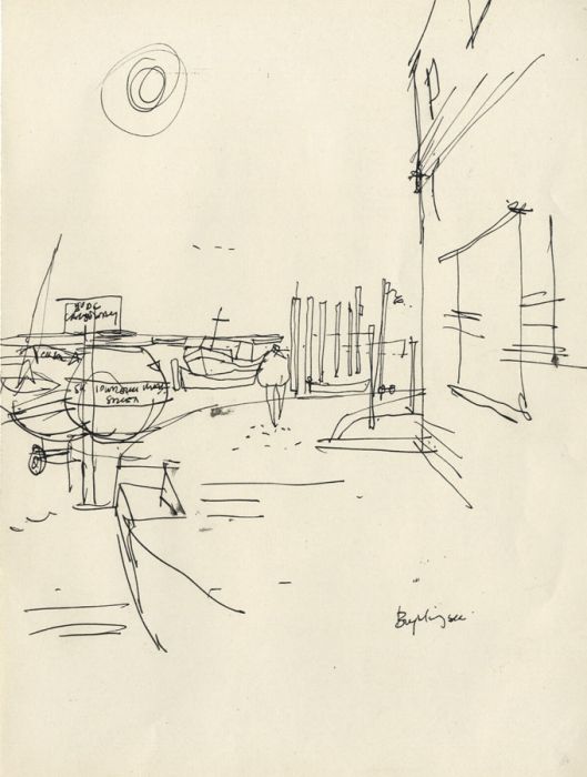 Paul Sharp - Mid 20th Century Pen and Ink Drawing, Brightlingsea