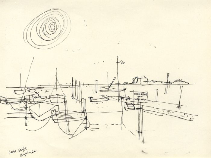 Paul Sharp - Mid 20th Century Pen and Ink Drawing, Brightlingsea
