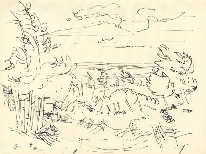 Paul Sharp - Mid 20th Century Pen and Ink Drawing