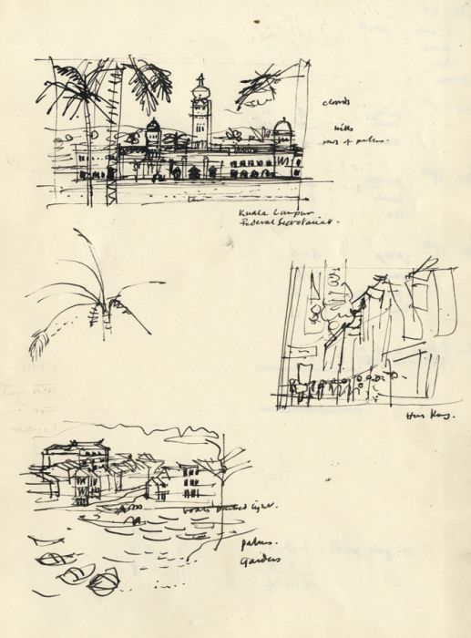 Paul Sharp - Set of 3 Mid 20th Century Pen and Ink Drawings