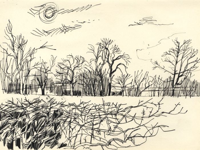 Paul Sharp - Mid 20th Century Pen and Ink Drawing