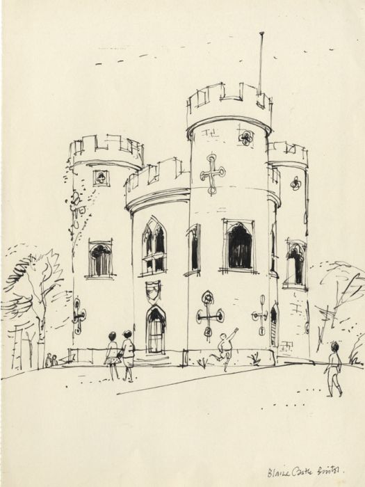 Paul Sharp - Mid 20th Century Pen and Ink Drawing, Blaise Castle, Bristol