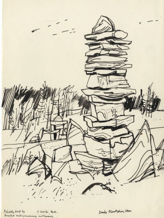 Paul Sharp - Mid 20th Century Pen and Ink Drawing, Druid's Plantation, Ilton