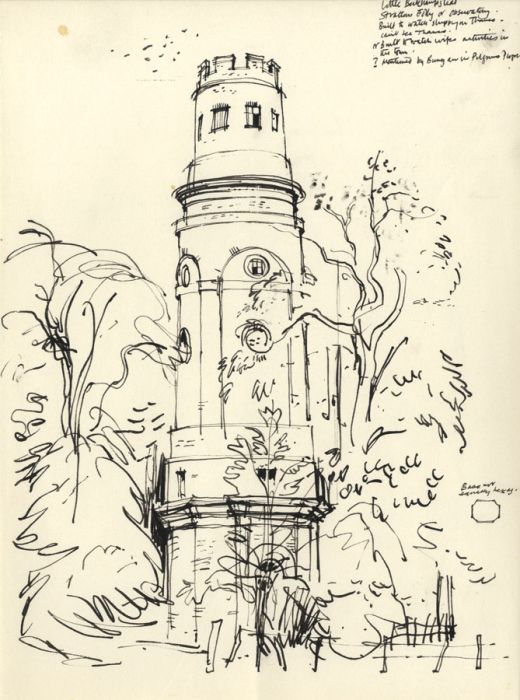 Paul Sharp - Mid 20th Century Pen and Ink Drawing, Strattons Folly