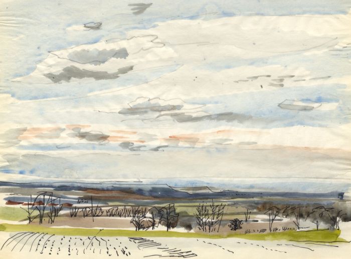 Paul Sharp - 1956 Watercolour, Landscape