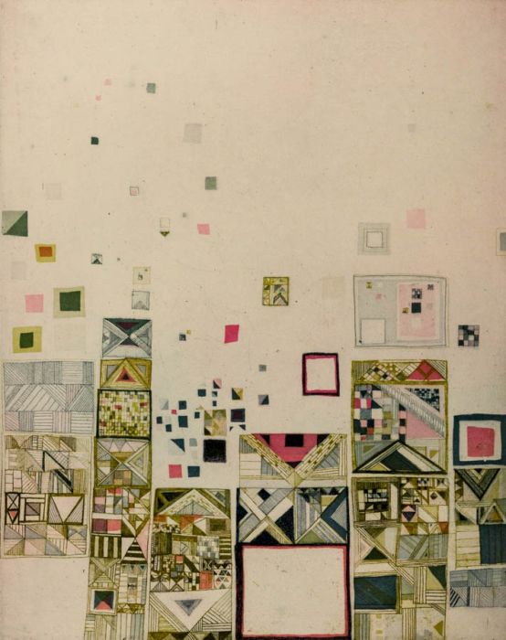 Brenda Hartill R.E. - Abstract 1988 Etching, Prelude