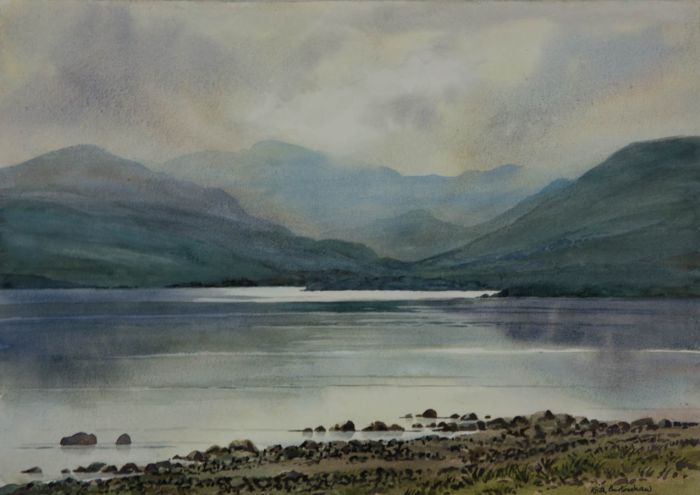 Keith Burtonshaw - 2003 Watercolour, Derwent Water