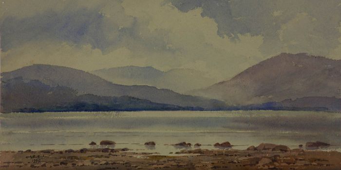 Keith Burtonshaw - 1990 Watercolour, Derwent Water