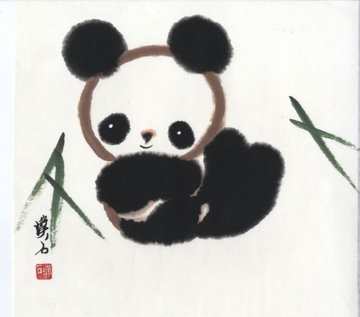 Contemporary Watercolour - Panda