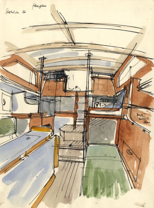 Paul Sharp - Mid 20th Century Pen and Ink Drawing, Cabin