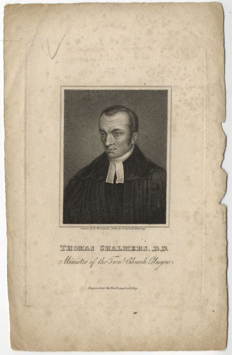 Samuel Freeman - Original 19th Century Engraving, Thomas Chalmers. D.D.