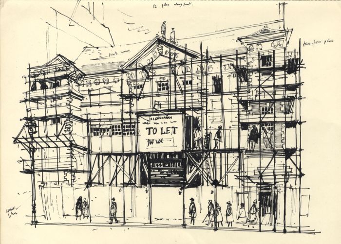 Paul Sharp - Mid 20th Century Pen and Ink Drawing, To Let