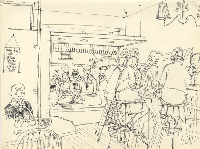 Paul Sharp - Mid 20th Century Pen and Ink Drawing, London