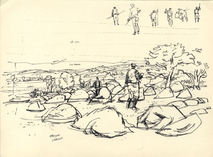 Paul Sharp - Mid 20th Century Pen and Ink Drawing, Rural Scenes
