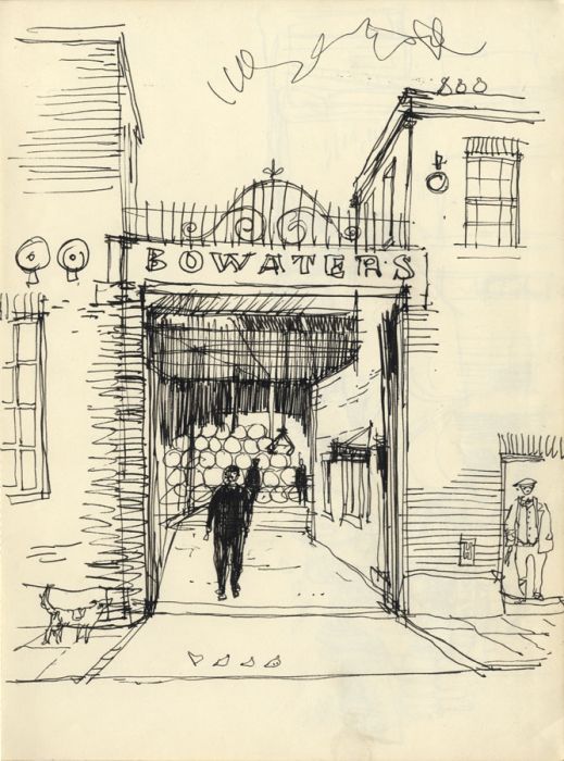 Paul Sharp - Mid 20th Century Pen and Ink Drawing, Bowater